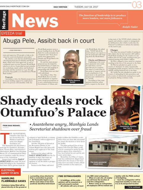 Daily Heritage July 18