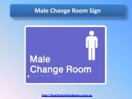 Male Change Room Sign