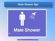 Male Shower Sign