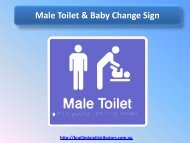 Male Toilet & Baby Change Sign