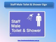 Staff Male Toilet & Shower Sign