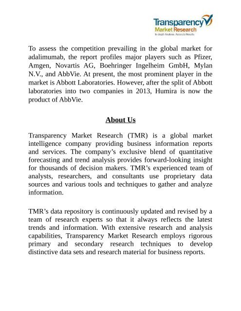 Adalimumab Market