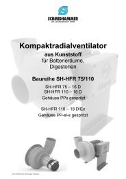 Baureihe SH-HFR 75/110 - Schmidhammer Kunststoffe