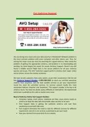 Antivirus Support Phone Number +1-855-284-5355