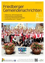 Gemeindezeitung Juli 2017