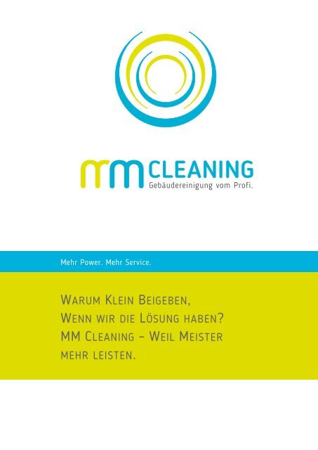 MM CLeaning Werbefolder