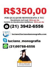 R$350,00 MONOGRAFIA TCC 