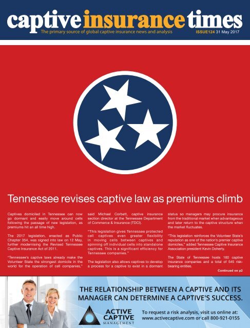 Captive Insurance Times Issue 124