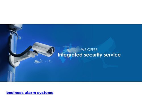 security alarms systems