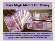 Black Magic Mantra For Money