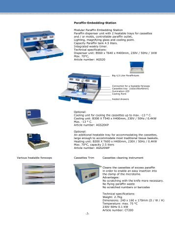 15 Paraffin Embedding Center