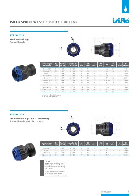 isiflo Gesamtkatalog 2017