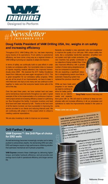 Newsletter #17 - VAM Drilling