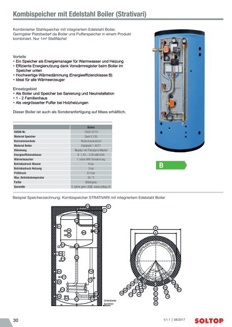 SOLTOP Wärmespeicher Katalog mit Planungsunterlagen HQ