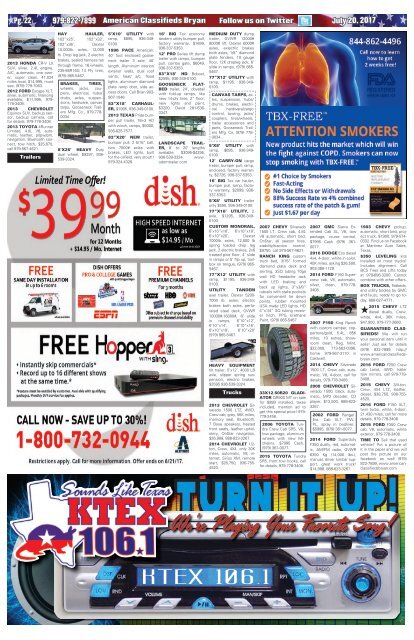 American Classifieds July 20th Edition Bryan/College Station