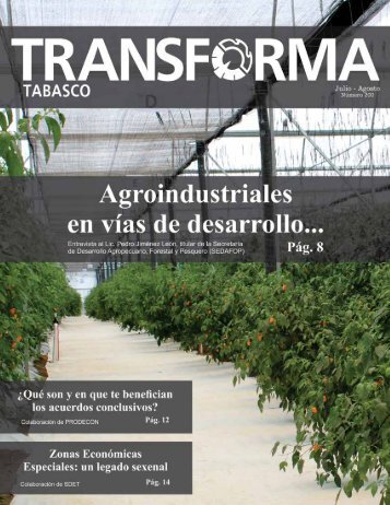 Revista Transforma Tabasco Julio - Agosto 2017 