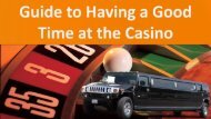 Guide to Having a Good Time at the Casino