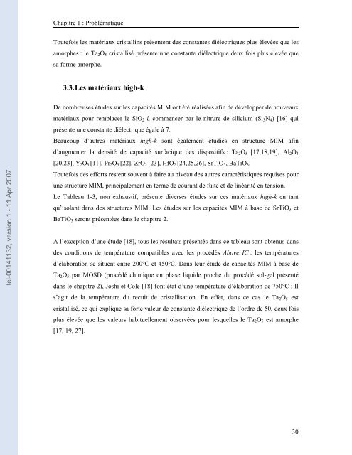 Etude de capacités en couches minces à base d'oxydes métalliques ...