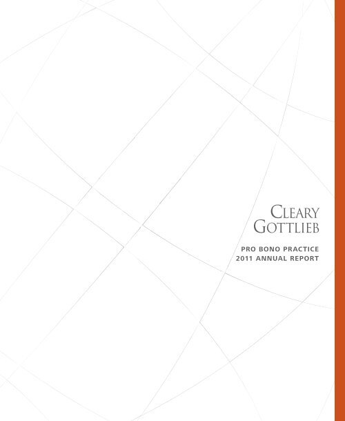 Pro Bono Practice Annual Report - Cleary Gottlieb Steen & Hamilton ...