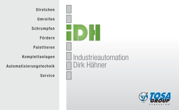 IDH Verpackungstechnik-Broschüre - Dirk Hähner Elektrotechnik