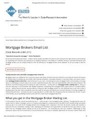 Get Mortgage Broker Email List from lake B2B