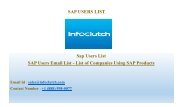 SAP USERS EMAIL LIST