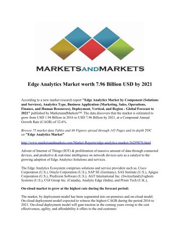 Edge Analytics Market 