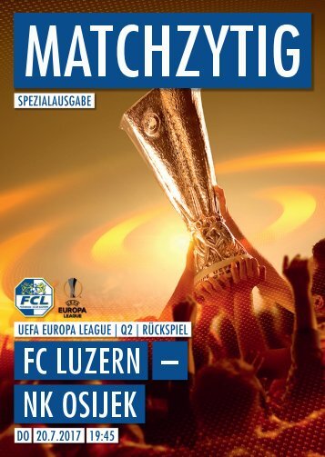 FC LUZERN MATCHZYTIG SPEZIALAUSGABE 17/18 (UEL Q2)
