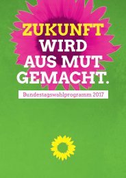 Das Wahlprogramm der Grünen