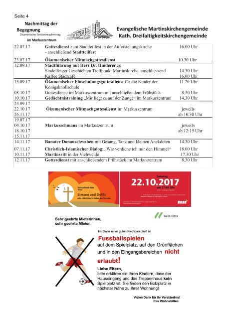 Stadtteilzeitung Ausgabe 5/2017