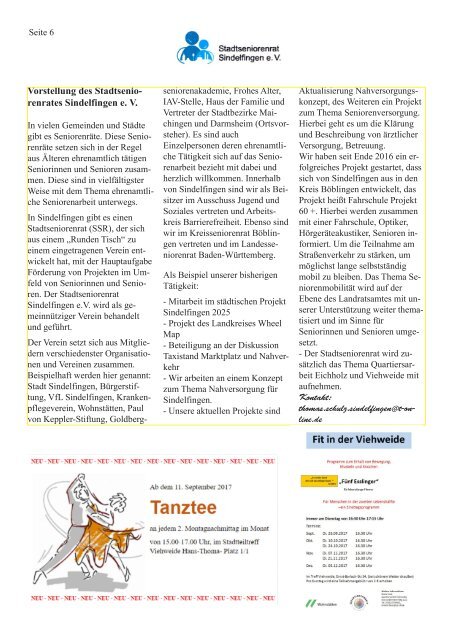 Stadtteilzeitung Ausgabe 5/2017