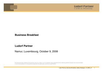 Business Breakfast - Ludorf Partner
