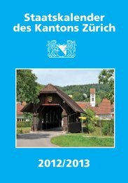 Staatskalender des Kantons Zürich 2012/2013 - Staatskanzlei ...