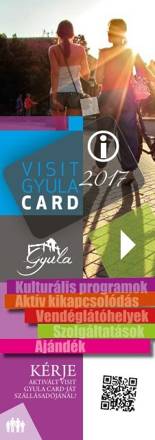Visit Gyula Card Magazin 2017 Szolgaltatasok