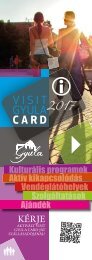 Visit Gyula Card Magazin 2017 Szolgaltatasok