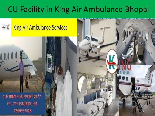 ICU Facility in King Air Ambulance Bhopal