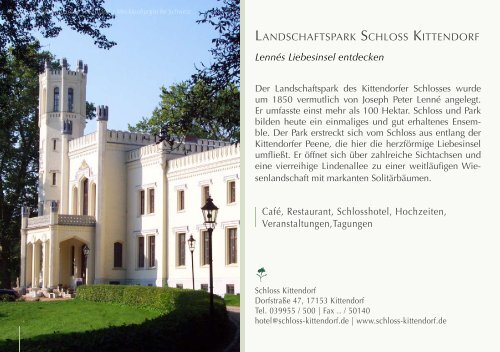 Das Münsterland - Botanischer Garten - Universität Rostock