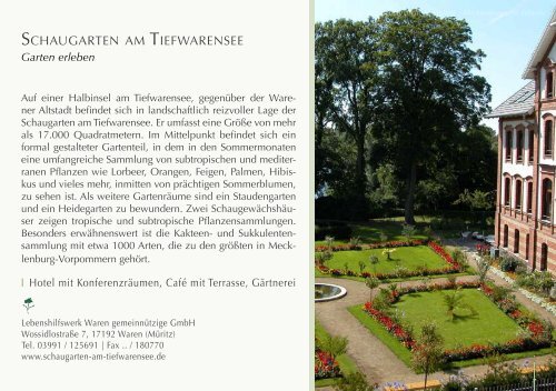 Das Münsterland - Botanischer Garten - Universität Rostock