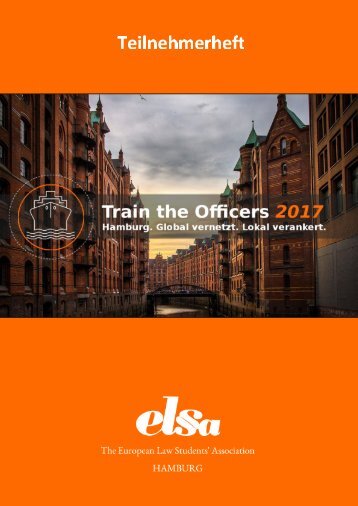 Teilnehmerheft für das Train the Officers 2017 in Hamburg
