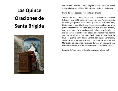 15 Oraciones de Santa Brígida