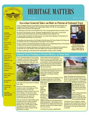 Heritage Matters Vol 1 2017