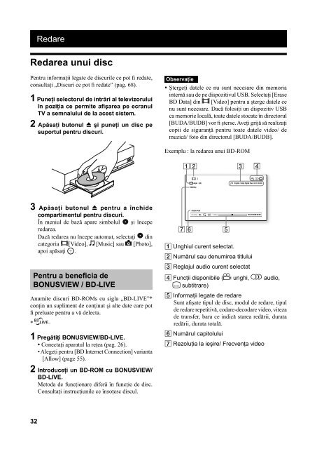 Sony BDV-E670W - BDV-E670W Mode d'emploi Roumain