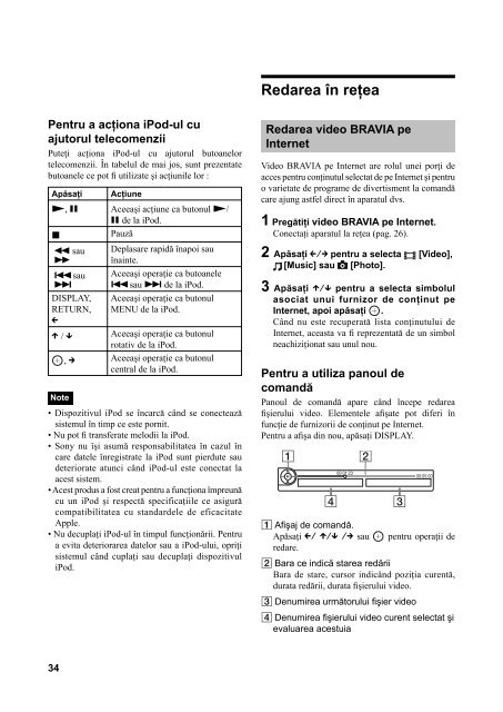 Sony BDV-E670W - BDV-E670W Mode d'emploi Roumain