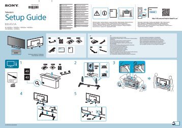 Sony KD-43XD8077 - KD-43XD8077 Guide de mise en route