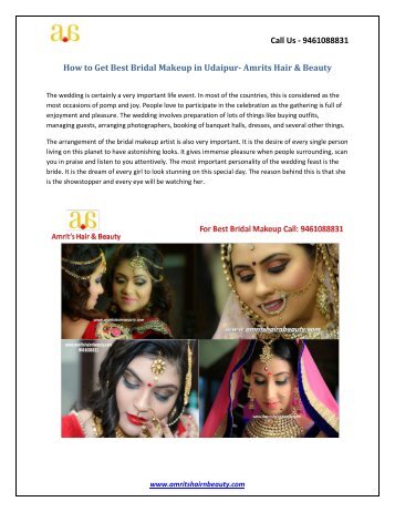 How to Get Best Bridal Makeup in Udaipur