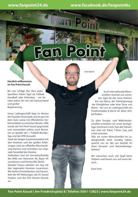 Fan Point Sportevent 2017/18 Flyer