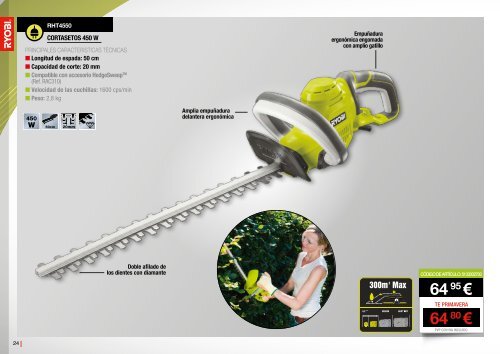 RYOBI JARDIN CATALOGO TARIFA 2017