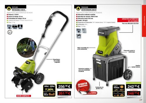 RYOBI JARDIN CATALOGO TARIFA 2017