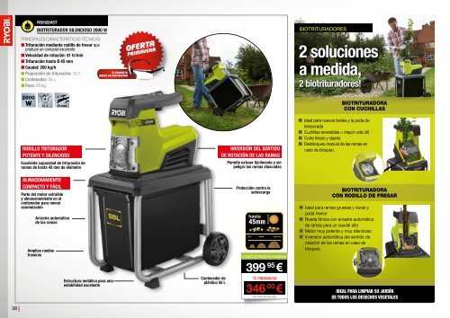 RYOBI JARDIN CATALOGO TARIFA 2017