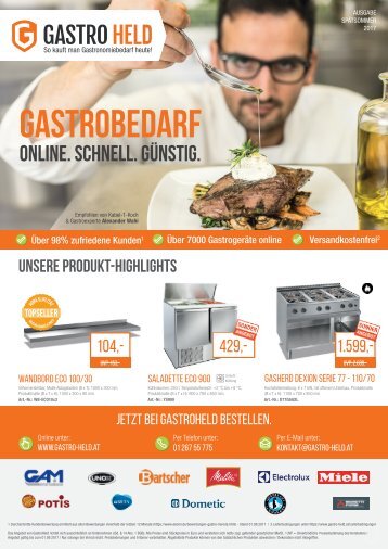 GastroHeld AT Katalog Spätsommer 2017